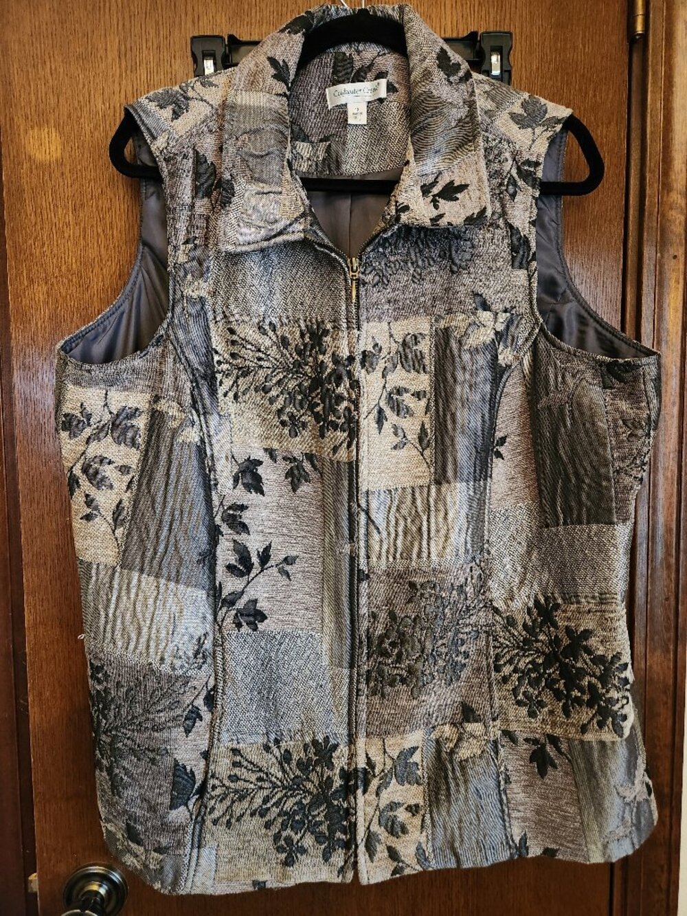 Coldwater Creek 1X Full Zip Collard Vest